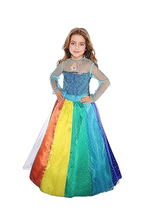 Ciao Barbie Princesse Arc En Ciel Costume Enfant 4 5 Ans - 