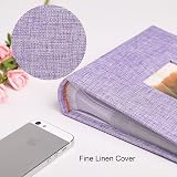 Vienrose Photo Album 200 Pockets Linen Cover 6x4 15x10 cm Purple view 6