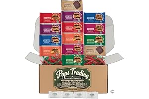 Pops Trading Company Since 1998 Whole Wheat Fig Bars, Variety Pack - Ultimate Healthy Stone Ground Whole Wheat Fig Bar (14 COUNT) Variety Pack Gift Set, All Natural NON GMO Snack Food Comes With Pops Trading Company Mints