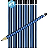 Emraw 2B Pencils Pack Bundle for Tests Exam Writing Drawing Sketching - Bulk Pack of 24 Pencil