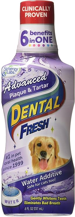 dental fresh advanced plaque & tartar water additive for dogs