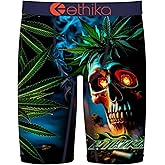 Ethika Men’s Boxer Brief, Knee Length, 4-Way Stretch Performance Underwear with Graphic Prints - Smoking Killa