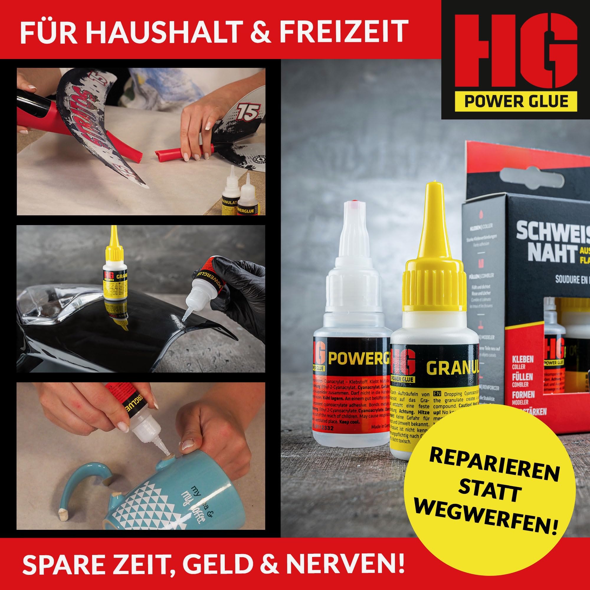 Die Schweißnaht aus der Flasche by HG Power Glue I MINIs I Sekundenkleber extra stark 3