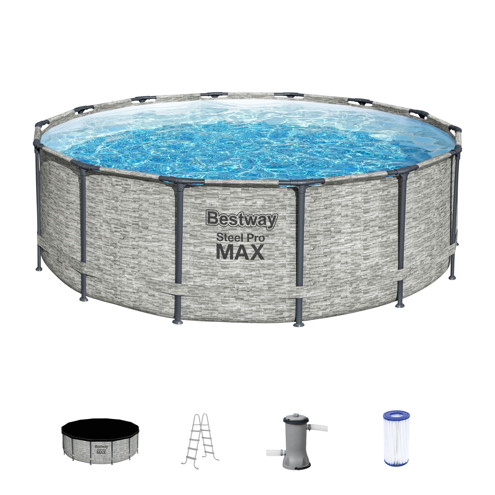 Mua Bestway Steel Pro MAX 14 Foot x 48 Inch Round Metal Frame Above ...