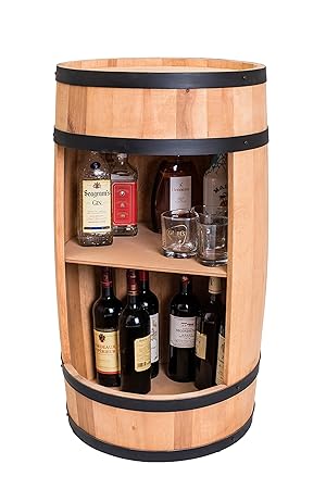 Weeco Barrel Bar Wine Cabinet Table Drinks Cabinet Mini Bar 81