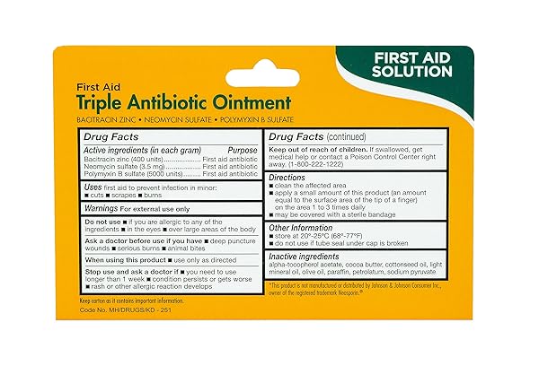 THERA|CARE TRIPLE ANTIBIOTIC OINTMENT | FIRST AID | INFECTION PREVENTION AND PROTECTION | 1.0 OZ | TOPICAL WOUND CARE FOR MINOR SCRAPES AND CUTS