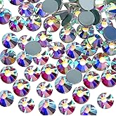 Jollin 1440pcs Hotfix Rhinestones Flatback Crystal Rhinestones for Crafts Crafting Clothes Shoes DIY Decorations, SS16(4.0mm), Crystal AB