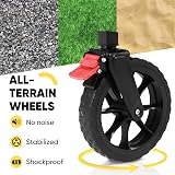 Sekey Folding Trolley 330LBS Capacity Heavy Duty Camping Beach Wagon view 4