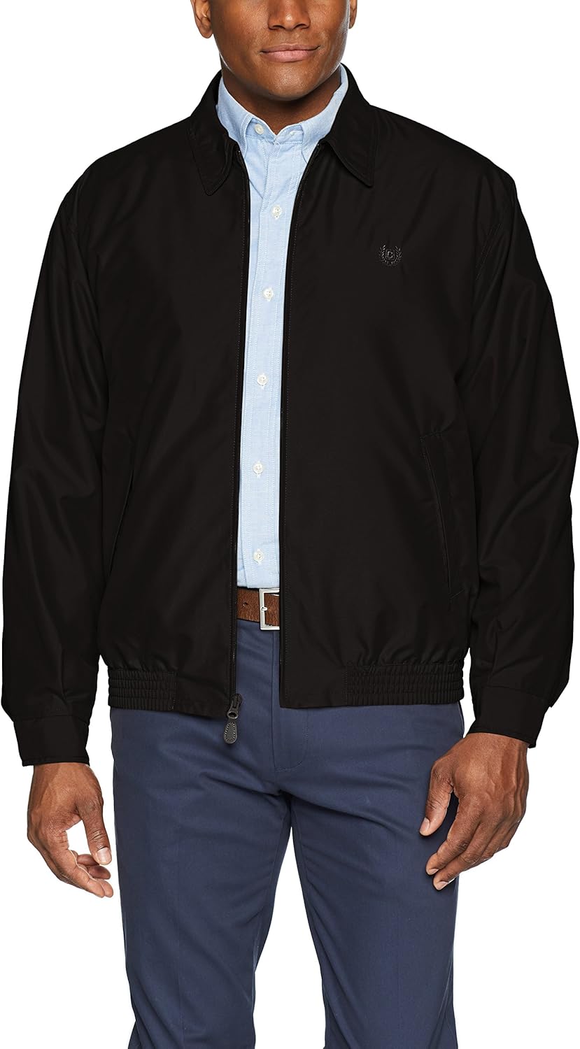 CHAPS Men's Classic Fit FullZip Microfiber Jacket Transitional Amazon