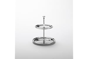American Metalcraft STS2 Tiered Stand, Stainless Steel, Two-Tier, 7" Diameter, 7-3/4" Height