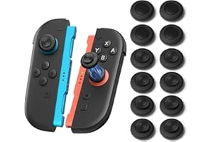 NEWDERY Thumb Grips for Nintendo Switch 2/Pro Controller,Joystick Caps for Joycon 2, Anti-Slip Silicone, Ergonomic Button Cov