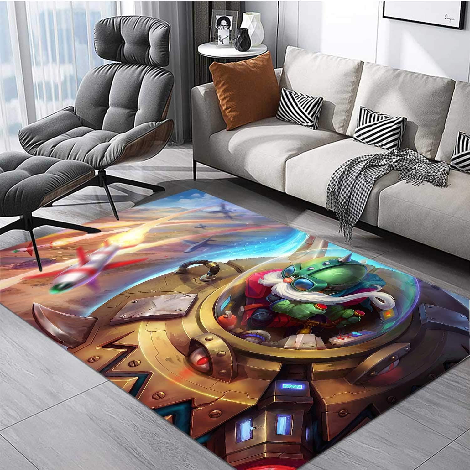 Amazon Com League Of Legends Carpet Valkyrie Leona Splash Art