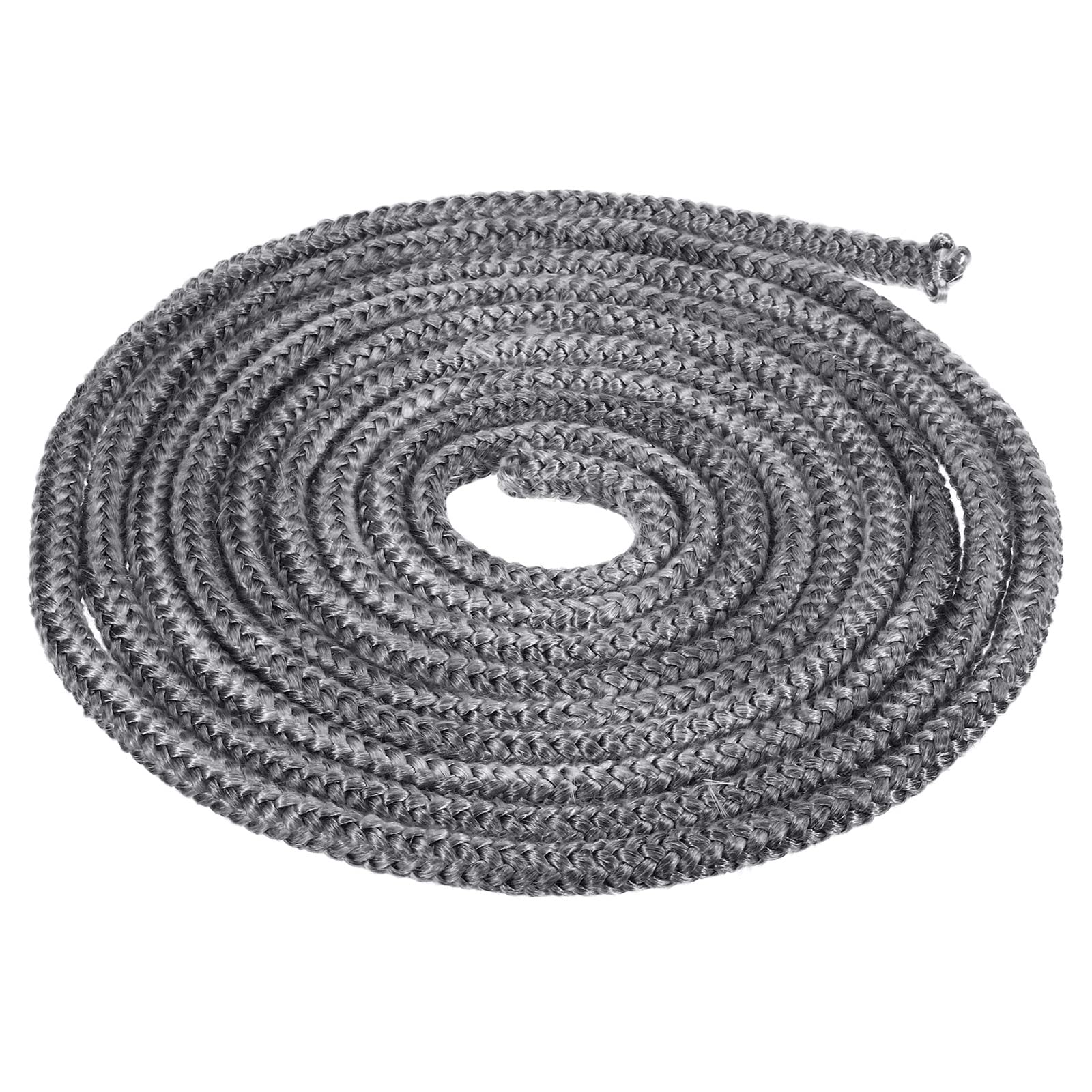 PATIKIL 13.12ftx3/8" Wood Stove Gasket Rope, Fiberglass Round Braided Rope High-Temperature Stove Gasket Seal for Boiler Furnace Oven Kiln Casting, Black
