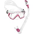 Cressi Panoramic Wide View Mask & Dry Snorkel Kit for Snorkeling, Scuba Diving - Pano 3 & Supernova Dry: Designed in Italy
