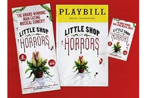 GENERIC Jeremy Jordan "LITTLE SHOP OF HORRORS" Joy Woods/Alan Menken and Howard Ashman 2023 Off-Broadway Playbill with (2) Advertising Flyers