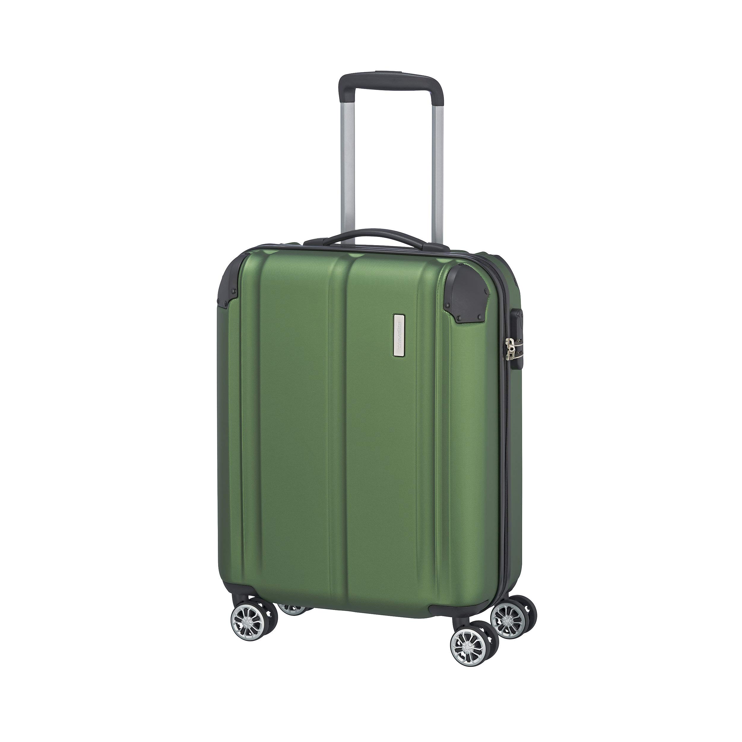 travelite board trolley hand luggage suitcase, lightweight, 4 wheels, CITY, hard shell suitcase small with scratch-resistant surface, 55 cm, 40 liters