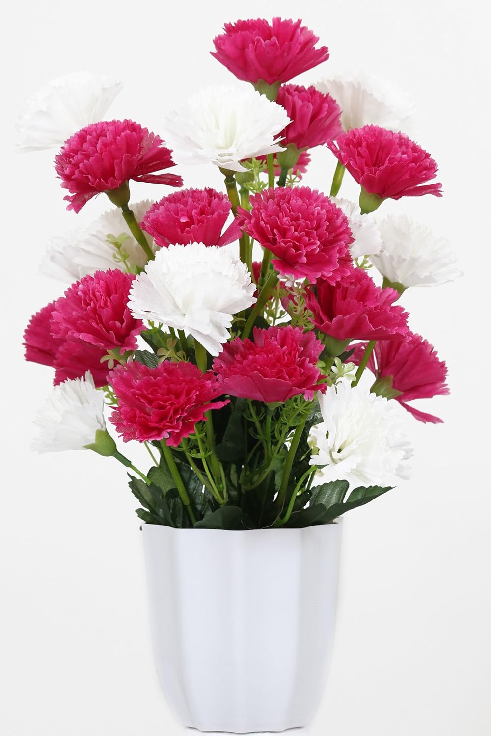 Buy Home Decor Great Indian Sale Artificial Flower With Pot White And Pink Fine Carnation Pot Best Quality For Home Decor And Gifts Online At Low Prices In India Amazon In