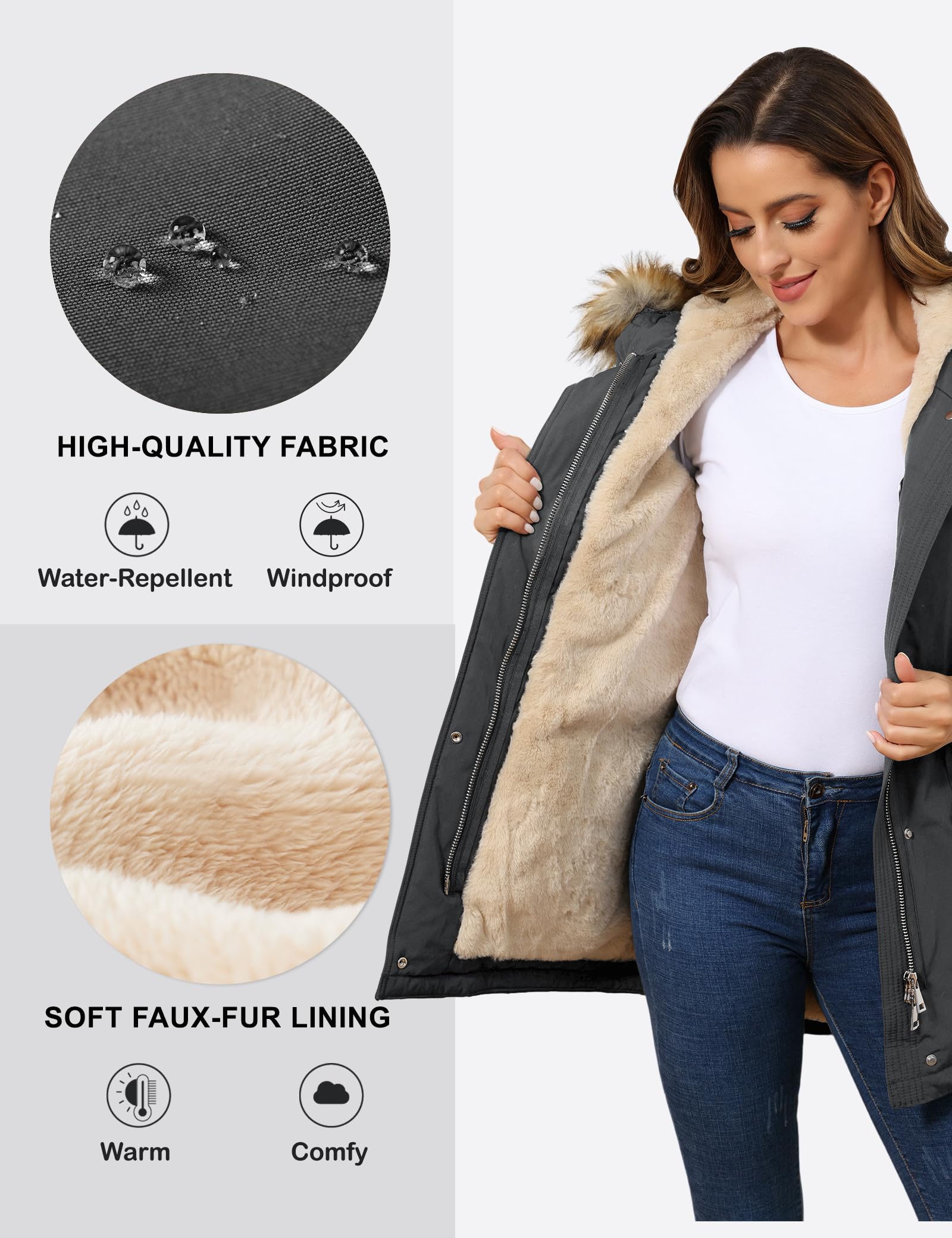 Royal Matrix Women's Winter Coats