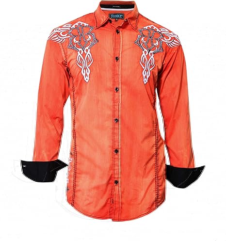 Amazon Co Jp Roar Shirt メンズ Us サイズ M カラー オレンジ 服 ファッション小物