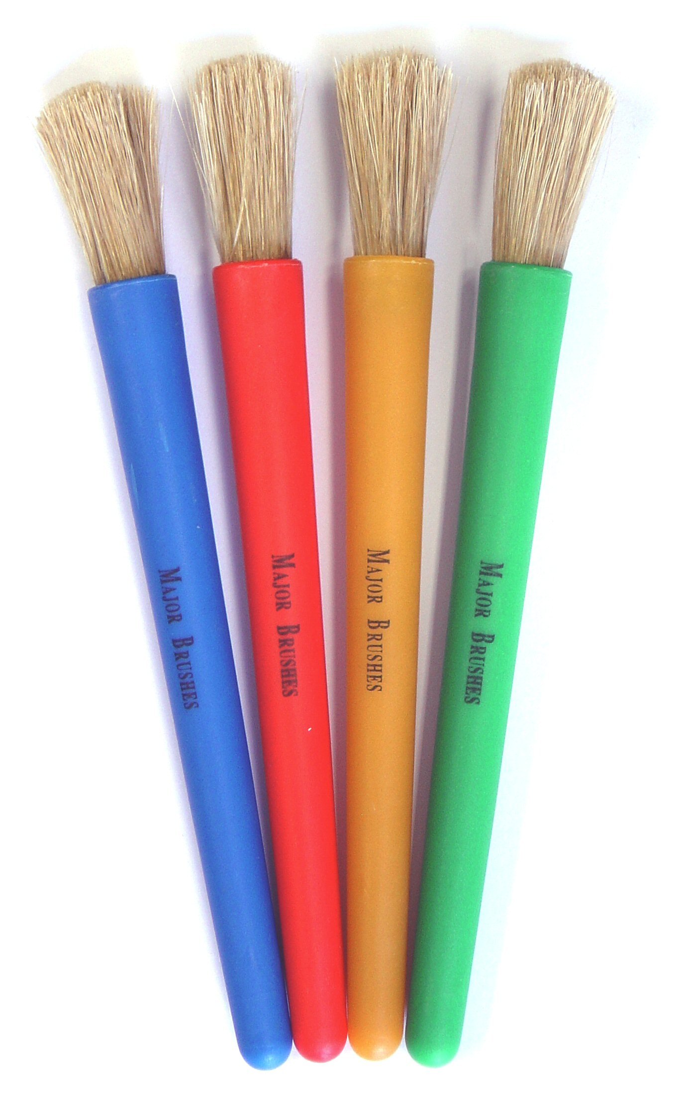 Major Brushes Coloured Chubby Brushes - Set of 4