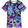 Enlifety Boys Girls T-Shirts 3D Graphic Shirts Kids Cool Short Sleeve Tees Size 4-14T
