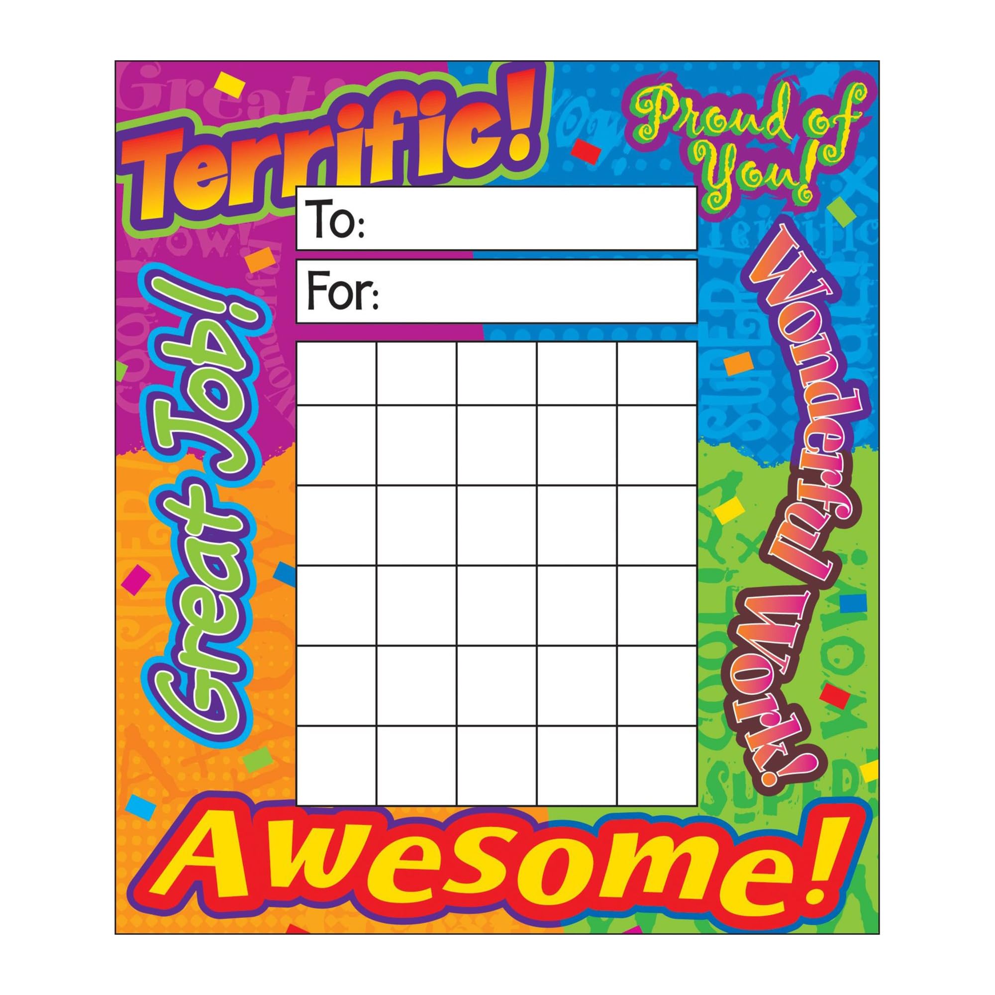 Photo 1 of TREND enterprises, Inc. Reward Words Incentive Pad, 36 Sheets
