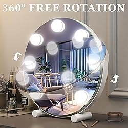 Vierose Vanity Mirror with Lights, Hollywood Mirror