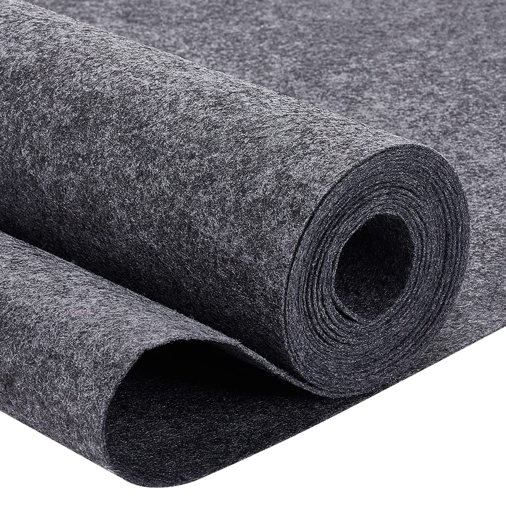 BENECREAT 3mx40cm Felt Fabric Rolls Felt Non-Woven Sheet Bulk, 1mm Thick Dark Gray Felt, Polyester Felt for Crafts, Quilting Sewing, Garments, Business — image 1