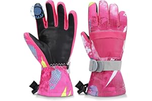 Ski Gloves, Warmest Waterproof and Breathable Snow Gloves for Cold Weather, Fits Both Men & Women,for Parent Child Outdoor