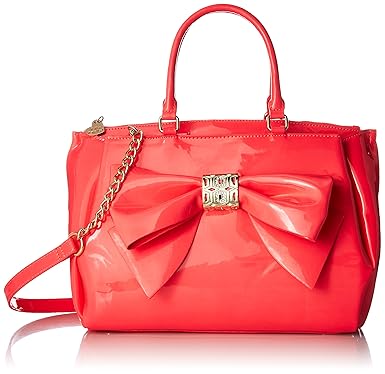 Betsey Johnson Neon Bow Satchel Crossbody
