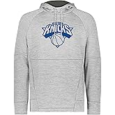 Holloway Men's NBA New York Knicks Fleece Hoodie – Basketball Pullover, Warm & Comfortable – Ideal for Sports, Casual, Fans