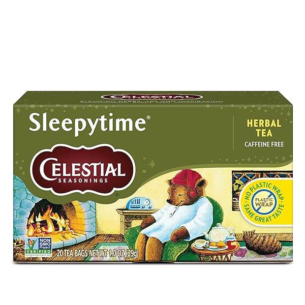CELESTIAL SEASONINGS HERBAL TEA, SLEEPYTIME, 20 COUNT