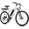 ACTBEST Race Electric Bike for Adults 21-Speed 27.5" Ebike, Up to 28MPH, Peak 1000W Brushless Motor, Removable Battery, Commuting Mountain Electric Bicycle with Fork Suspension