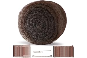 FEUNLEM Hair Sponge for Updo & Volume Bumps Tool, Hair Filler for Thin Hair, Dark Brown Sponge for Updo with 100 Bobby Pins, 70 Inch, Salon Must-Have (Dark Brown)