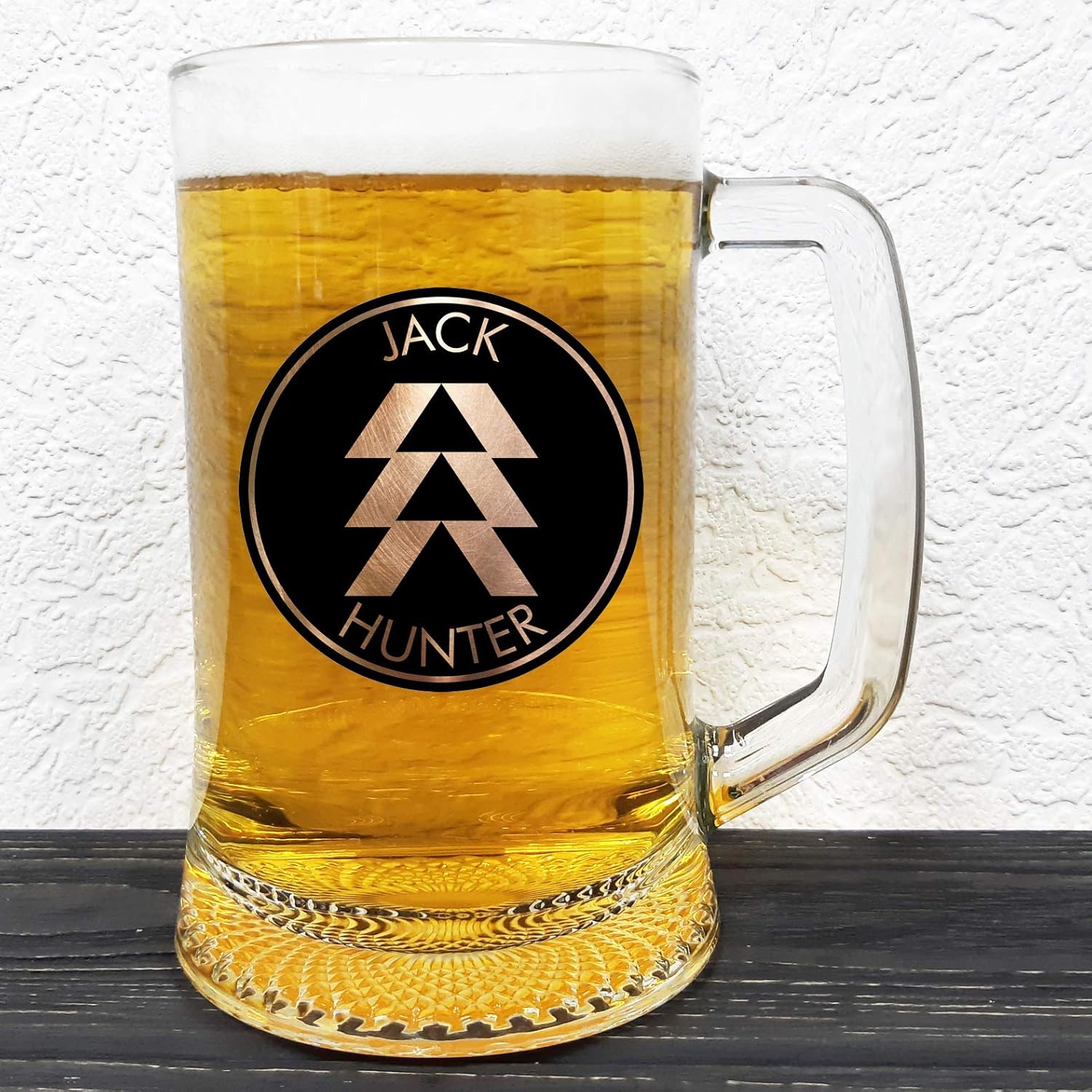 Amazon Com Destiny Hunter Glass Beer Stein Gift For Him Gamer Gifts Personalized Beer Mug Glass Geek Groomsmen Gift Gift Ideas For Men Gift For Daddy Handmade