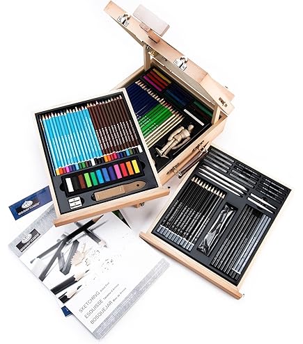 Amazon.com: Royal & Langnickel Sketching Wood Box Set RSET-SKET3000