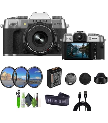 Amazon.com : Fujifilm X-T50 Mirrorless Camera (Black) Bundle with