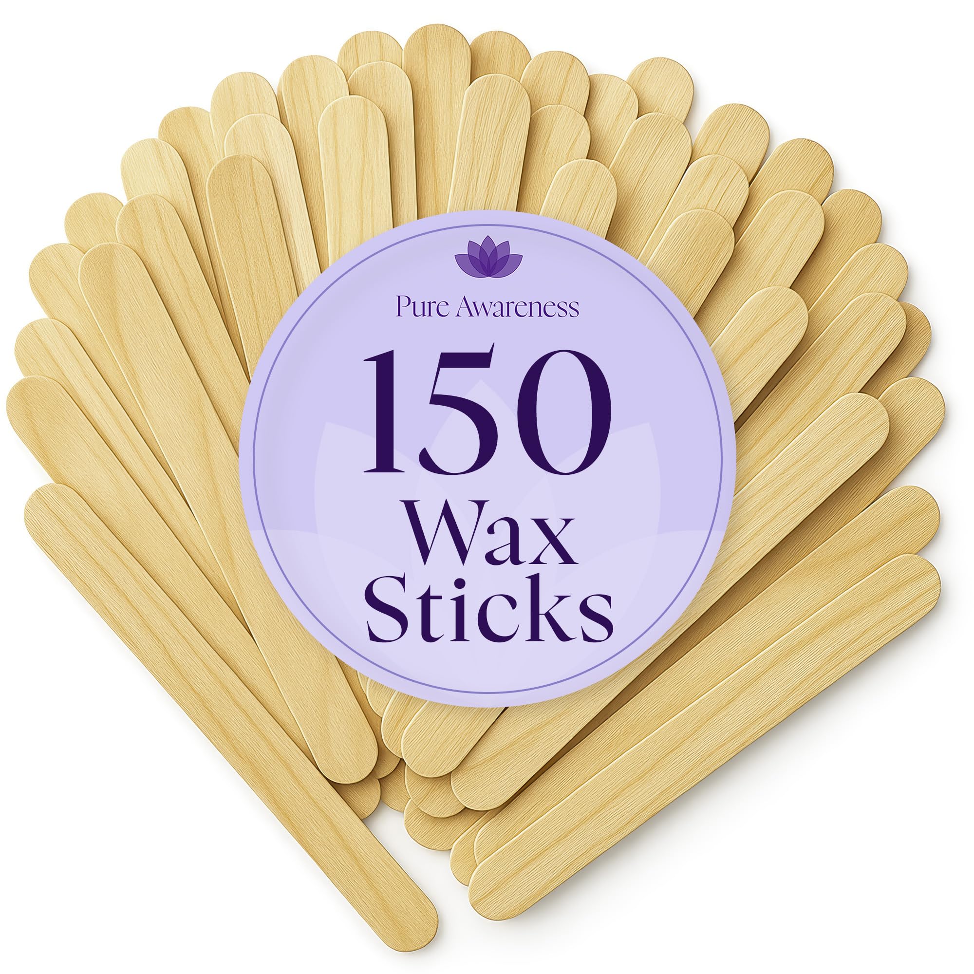 Photo 1 of 150 Wax Strips for Hair Removal – Extra-Large Non-Woven Strips for Legs, Arms, Back & Body – Works with All Soft Waxes – Salon & Home Use (150, Wax Sticks)