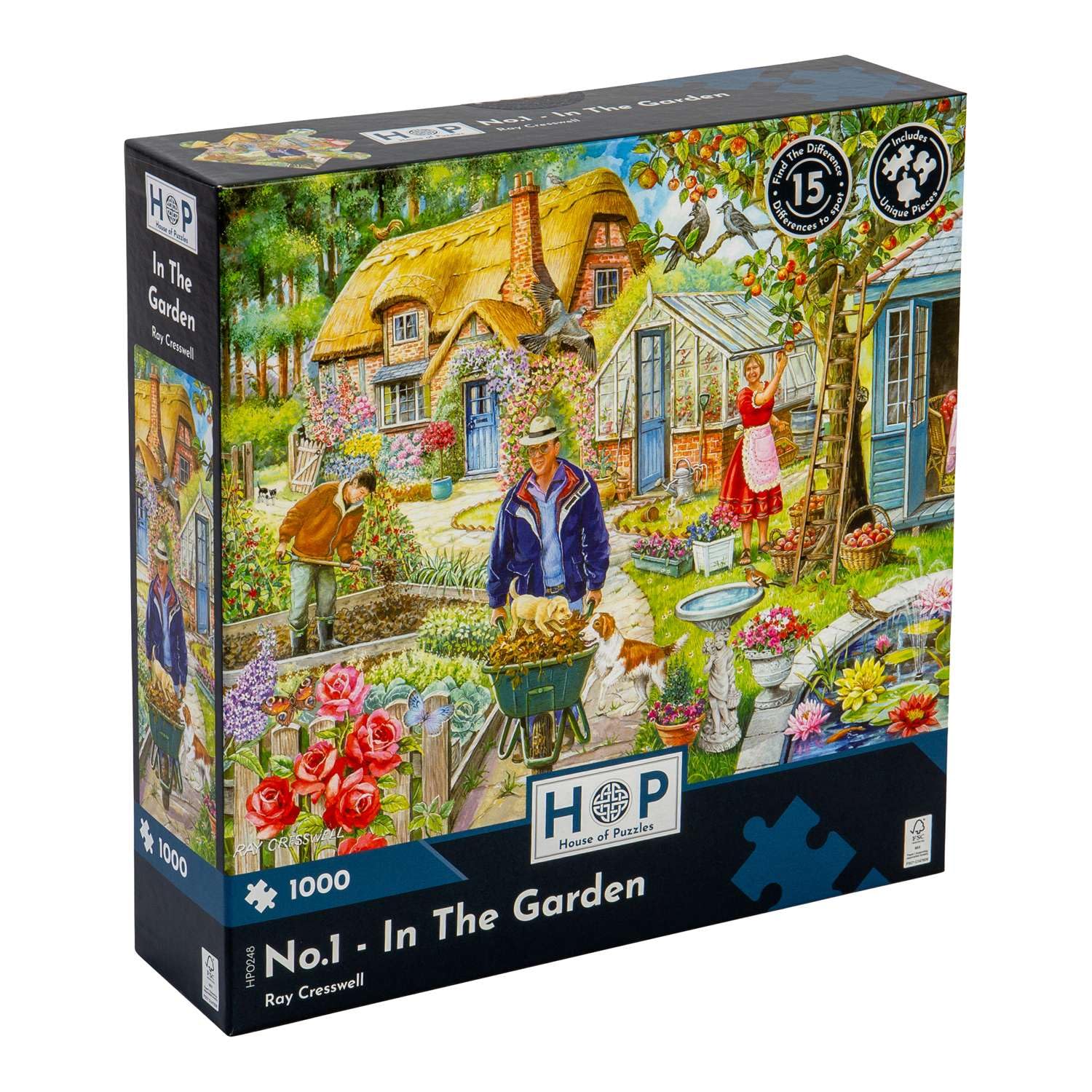 Find The Difference 1000 Piece Jigsaw Puzzle - No.1 In The Garden — image 1