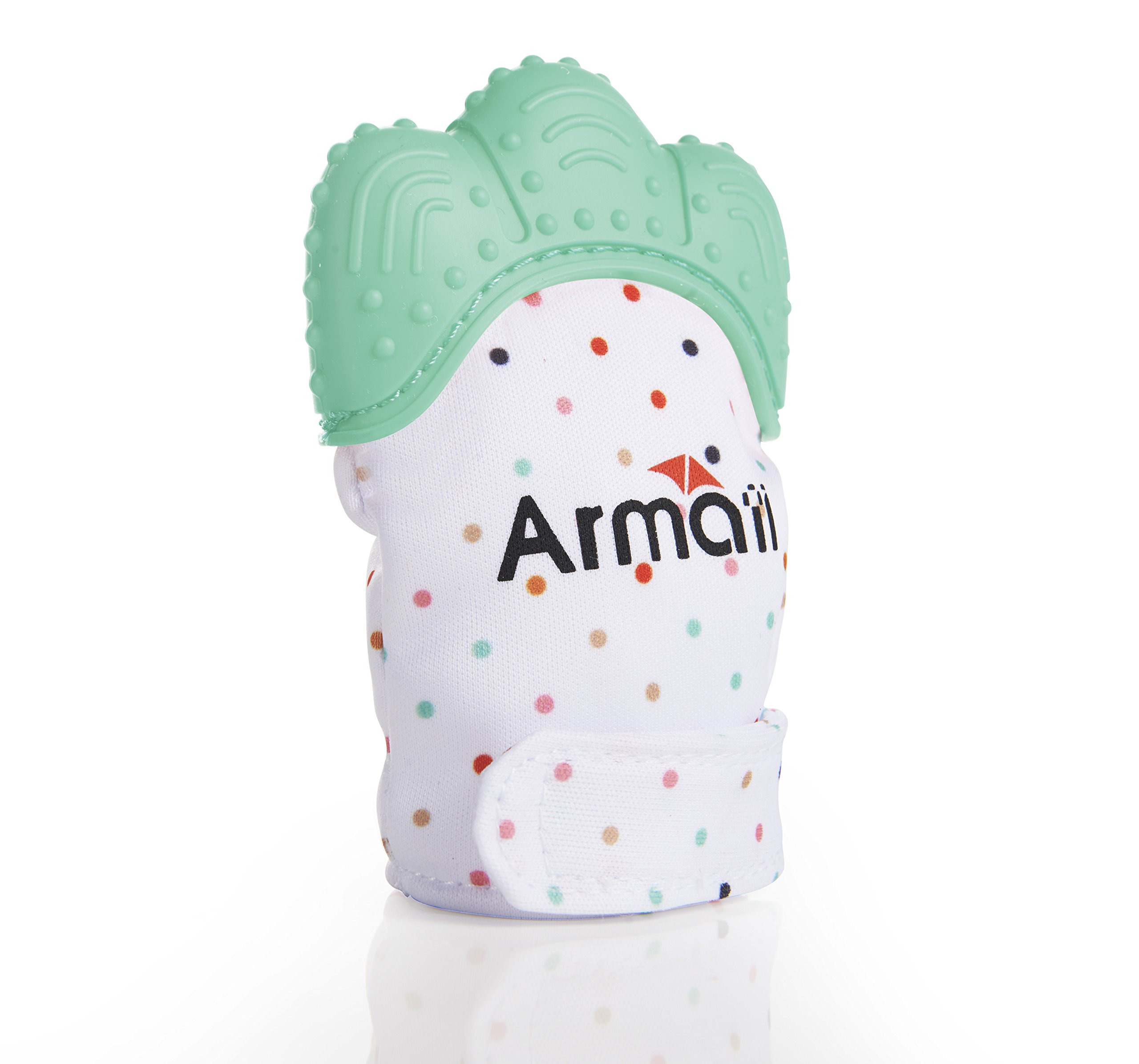 Armati Gel Teether Offer Self-Soothing Fun - Silicone and BPA free - Light Green