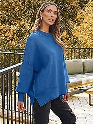 LILLUSORY Women's Oversized Batwing Sweaters 2025