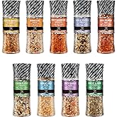 Soeos Spice Seasoning Set of 9 Individual Spice Grinder, Pure and Fresh BBQ Seasoning, Grilling, Pepper Grinder.