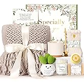 Get Well Soon Gifts Baskets Self Care Package for Women, After Surgery Cancer Care Gifts, Thinking of You Sympathy Gift Baskets, Feel Better Inspirational Gifts for Mom Wife Friend Grandma Her