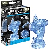 BePuzzled Original 3D Crystal Jigsaw Puzzle - Genie Disney Aladdin Brain Teaser, Fun Decoration for Kids Age 12 and Up, 35 Pieces (Level 1), Blue
