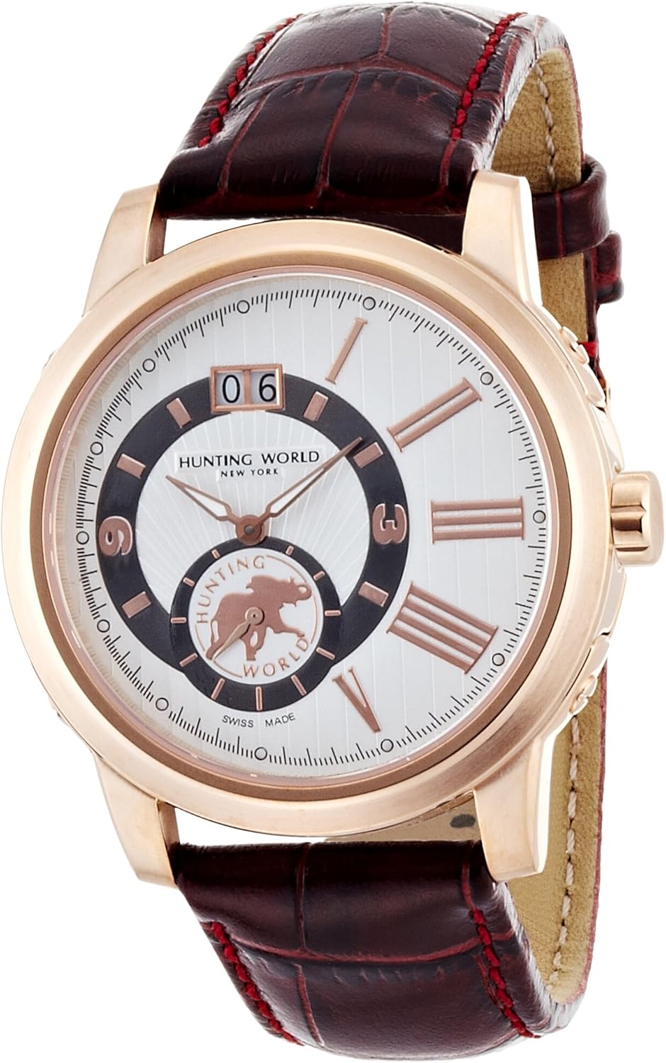 Amazon ハンティングワールド 腕時計 Hw910psibr 正規輸入品 ブラウン メンズ腕時計 腕時計 通販