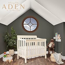 Dream On Me Aden 4-in-1 Convertible Mini Baby Crib
