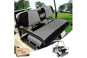 10L0L Universal Golf Cart Rear Seat Cover Dress UP Older Golf Cart Durable Breathable Material Fit Like a Glove for Yamaha EZGO and Club Car, Easy to Install