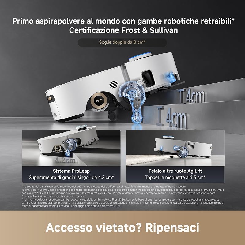 Aqua10 Ultra Roller Complete Robot Aspirapolvere, Aspir. 30.000 Pa