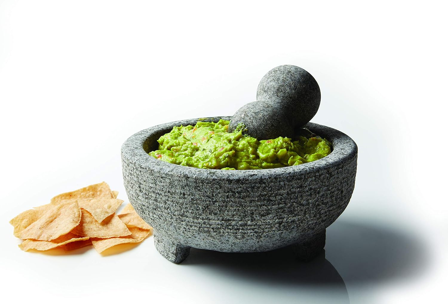 Vasconia 4-Cup Granite Molcajete Mortar and Pestle: Kitchen & Dining