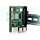 KKSB Raspberry Pi DIN Rail Clip Bracket - Compatible with Raspberry Pi 5, 4B, 3B and Other SBCs with The Same Screw Hole Patt